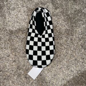Rare NWT Vans Checkerboard Knit Slip On House Slippers Shoes UNISEX Size M/L